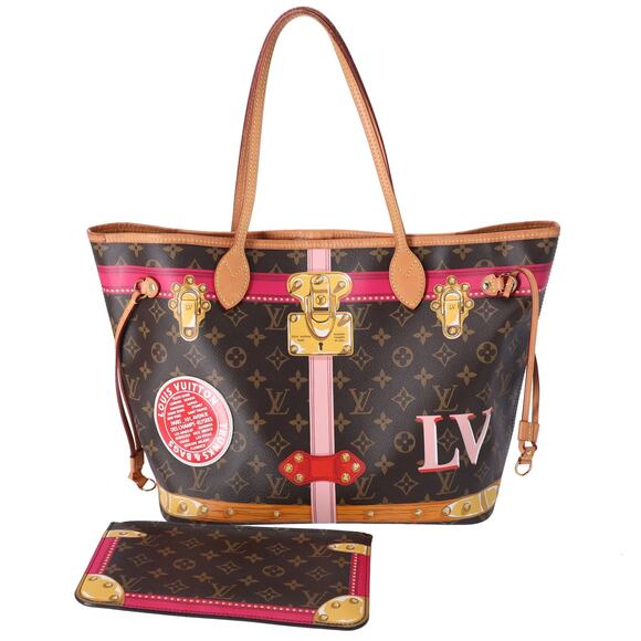 Louis Vuitton Neverfull MM Summer Trunk Tote Bag M41390 Canvas - Picture 1 of 6